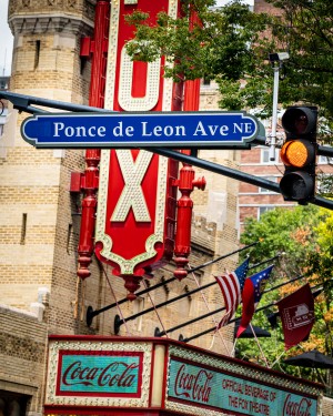 Ponce De Leon Avenue Sign   Atlanta GA 6612